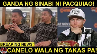 Pacquiao nag KWENTO! Iba pala talaga ang TAPANG ni Pacquiao! | Canelo wala ng TAKAS!