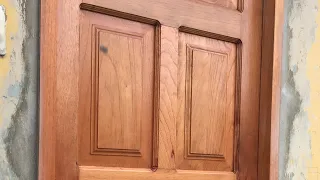 PUERTA EN CEDRO , MÉTODO FÁCIL Y RÁPIDO /TABLEROS REBAJADO  CON MOLDURA / SOY CARPINTERO 💪🏻🛠😁