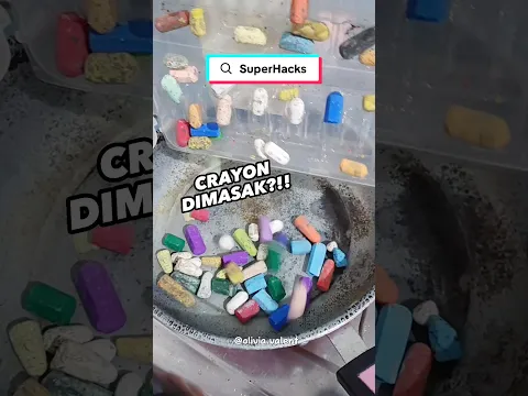 CRAYON DIMASAK?!! 😱🎨 #SuperHacks Tau Dari TikTok! Yuk ikut Challenge #SuperHacks tgl 1-21 Nov 2023!!