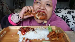 nasi ayam geprek area rumah aku sdap gilo