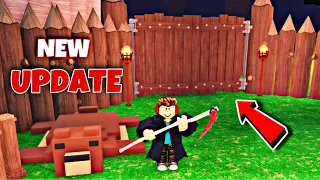 BUILT a base with NEW gate update 99 nights in the forest ROBLOX