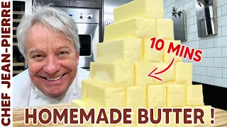 Make Butter in 10 Minutes or Less! | Chef Jean-Pierre