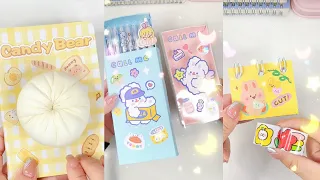 [ASMR] Tỷ Tỷ làm đồ handmade| Squishy bánh bao nhún nhảy, hộp bút tự chế 🍔🤤🍑