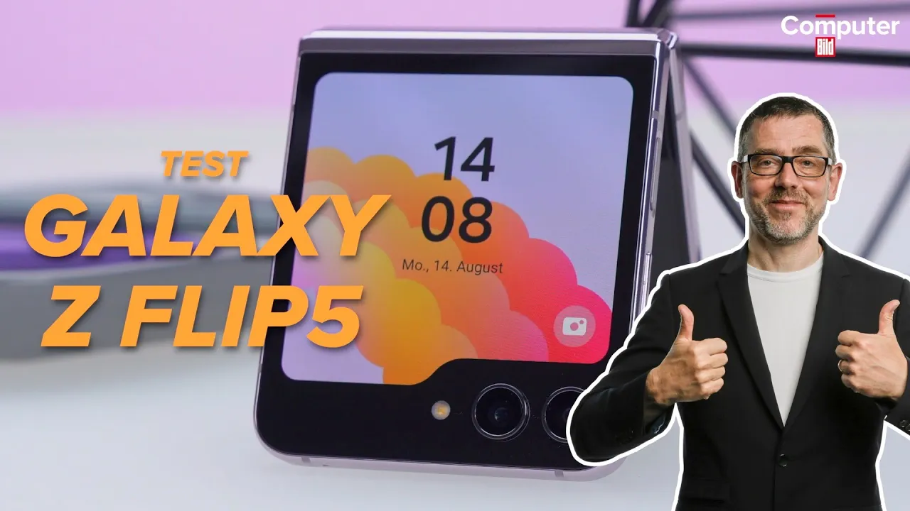 Vido-Test de Samsung Galaxy Z Flip 5 par Computer Bild