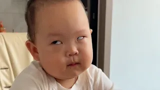 Baby is cute and best drama queen of all 🤣🤣