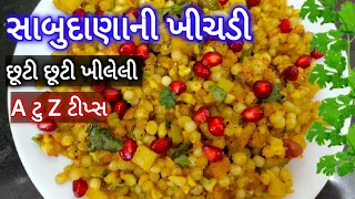 બઝાર જેવી છૂટી ખીલેલી સાબુદાણાની ખીચડી How to make Sabudana khichdi? साबूदाना खिचड़ी sabudana khichdi