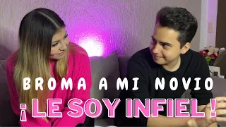 BROMA A MI NOVIO 😳 LE SOY INFIEL 😱 **casi me corre de la casa**😰 #shorts