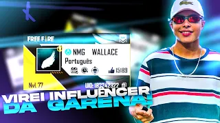 VIREI INFLUENCER DA GARENA 😭 CODIGUIN PRA VOCÊS?!
