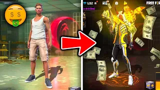 CONVERTI A UN SUSCRIPTOR DE POBRE A RICO 🤑 *FINAL INESPERADO* FREEFIRE