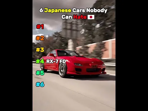 Top 6 Iconic Japanese Cars Nobody Can Hate #jdm #car #japanesecars #shorts #jdmcars #youtubeshorts