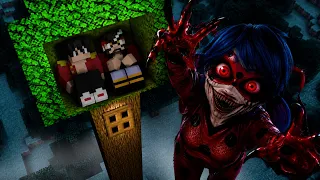 Minecraft'ta Korkunç Uğur Böceğinden Kaçabilmek için Ağaç Ev Yaptık !!