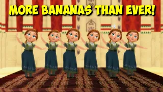 MMD Frozen 2 “Banana Song” (x 2!) Young Elsa Anna Olaf funny animation cartoon meme II Disney