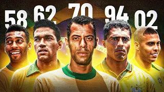 BRASIL PENTA: relembre os 5 títulos de Copa do Mundo ⭐⭐⭐⭐⭐