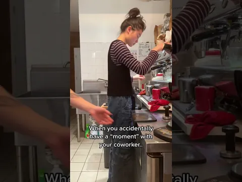 When you accidentally have a “moment” with your coworker..
