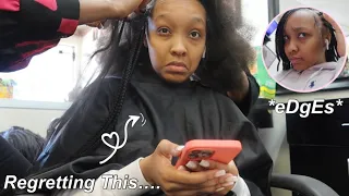 Vlog: Getting Knotless Braids At An African Braiding Shop! *must watch* | Itsjava