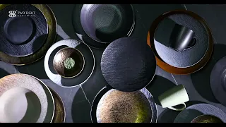 Hosen Two Eight Ceramics | 2021 Summer New Porcelain Tableware Collection for Hotel - Metallic