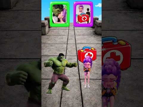 ¿Quién se convertirá en Hulk 💚? ¿Jinu ❤️ o Rumi 💜? Ayúdalo a regresar! 😿