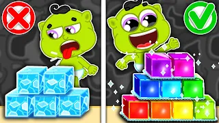 Lion Family | Rainbow Cubes Smart Refrigirators | Cartoon for Kids