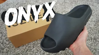 THE BEST YEEZY SLIDE YET! Yeezy Onyx Slide Review
