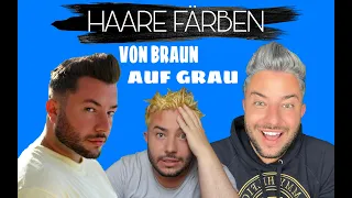 Haare GRAU färben 😍 Experiment I JacobGrey