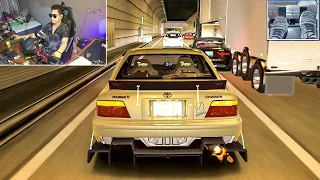 HONDA CIVIC ESTILO EG6 VS TOYOTA CHASER JZX100 | STEERING WHEEL + PEDAL CAM | ASSETO CORSA