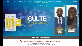 CULTE SPECIAL AVEC LE REVEREND CHARLES TALINGANO - DIMANCHE 01 AOUT 2021