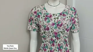 Çok Kolay Yazlık Elbise Dikimi 46/50 beden arası giyebilir