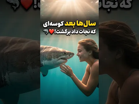 کوسه‌ی غول‌پیکر روی ساحل گیر افتاده بود و یه چیز عجیب جا گذاشت؛ اما داخلش یه موجود زنده بود! 🦈😱