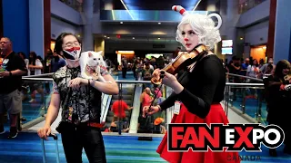 SURPRISING COSPLAYERS WITH THEIR THEMESONGS!! - FanExpo Saturday 2022