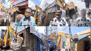 cancer ke bimari honge tumay revanth reddy Ghmc Ka Chala Bulldozer asif nagar area mein