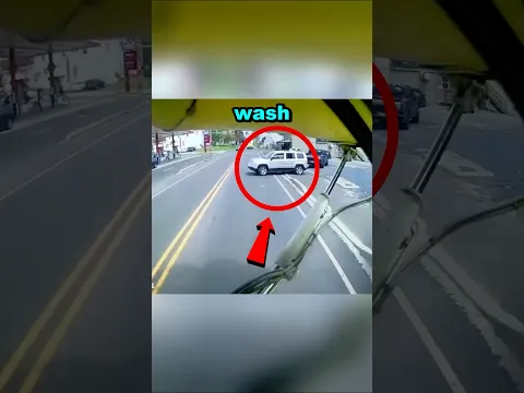 Truck Driver gives a FREE Car Wash to One Lucky Car! 🧼🚘