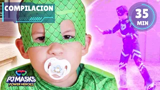 Los héroes se convirtieron en bebés | Héroes en pijamas en la vida real | PJ Masks Español Latino