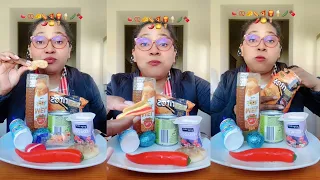 Asmr e mukbang degustando alimentos #asmr #food #mukbang
