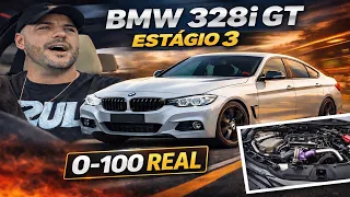 BMW 328i GT Estágio 3 🚗⚡ Teste Real de 0 a 100 km/h + Impressões Sinceras