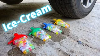 Ice cream making by Orbeez | Crushing Crunchy & Soft Things by Car MyLabs #111