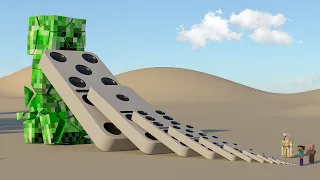 How to kill a Giant Creeper with Domino Effect [Creeperzilla]