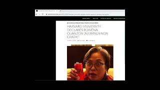 Guanzon Deleted na sa Havard University?? Totoo ba ito???  ALUMNUS NON GRATA!” ??? Totoo po ba ito??
