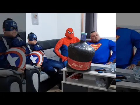 Superheroes Coca-Cola Challenge 🥤🥤🥤#shorts