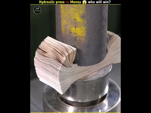 hydroulic press vs currency notes of different countries | who will win? || #viralvideo #shorts