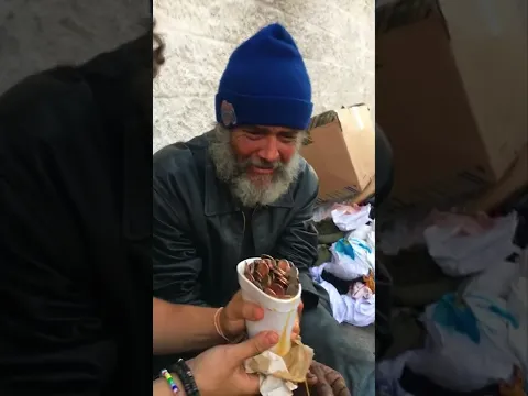 Homeless Man Reacts to Magic Trick - #shorts