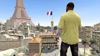 السفر إلى فرنسا في لعبة جي تي أي 5 | GTA V Travel to France