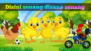 Animasi Ayam  Lagu Disini Senang Disana Senang