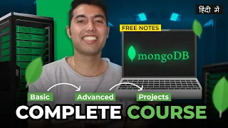 MongoDB Complete Course Tutorial in Hindi🔥Free Notes & Projects