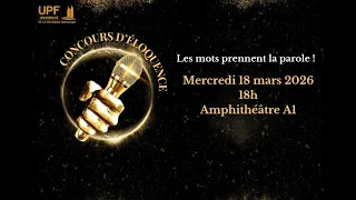 Concours d'éloquence - édition 2026