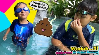 Berenang Sakit Perut Saat Liburan | Main Perosotan Seru Dikolam Renang 🥴🤽‍♂️