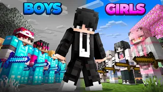 I Found a Hidden GIRL's CITY in BOYS ONLY SMP..!
