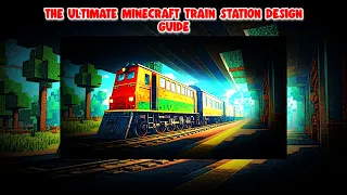 The ultimate Minecraft train station design guide #shorts #minecraftbuilding