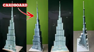 How to make BURJ KHALIFA Miniature Model Part-2 | Burj khalifa model kaise banaye
