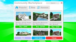 Bloxburg MARKETPLACE! *BUY and SELL Houses*