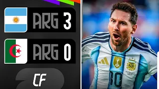 CON HAT-TRICK de MESSI, ARGENTINA le GANÓ 3-0 a ARGELIA
